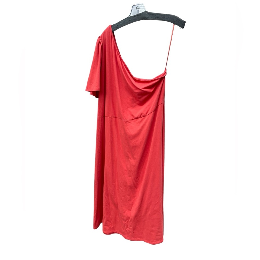 Who What Wear‎ Orange One Shoulder Short Sleeve Dress with Tags